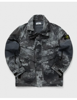 Stone Island Jacket Dissolving Grid Camo On Econyl Regenerated Grey - 8015438E1.V0060 - Semenzato Abbigliamento