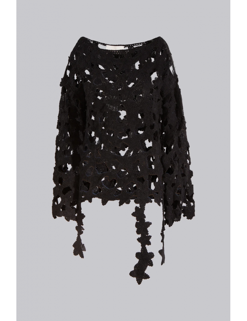 Circus Hotel Maglia Scollo A Barca Ricamo Cornely Nero - 4HH4WQ01Y69 - Semenzato Abbigliamento Circus Hotel Maglia Scollo A Barca Ricamo Cornely Nero - 4HH4WQ01Y69 - Semenzato Abbigliamento