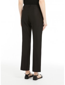 Max Mara Pantalone Slim Cotone Viscosa Nero - 9131125106003 - FATINA - Semenzato Abbigliamento