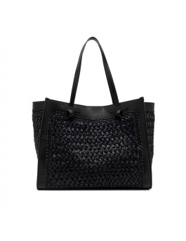 Gianni Chiarini Borsa Marcella Pelle E Tessuto Nera - BS 11710/COMM TSCY - Semenzato Abbigliamento