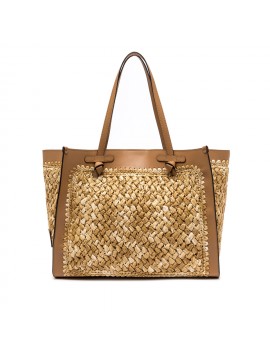 Gianni Chiarini Borsa Marcella Pelle E Tessuto New Cuoio - BS 11710/COMM TSCY - Semenzato Abbigliamento