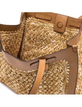 Gianni Chiarini Borsa Marcella Pelle E Tessuto New Cuoio - BS 11710/COMM TSCY - Semenzato Abbigliamento