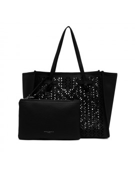 Gianni Chiarini Marcella Club Shopper Forata Nera - BS 11730 AGADIR - Semenzato Abbigliamento