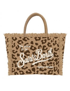 Saint Barth Borsa Colette Straw Leopard 18 - COL0017 00176H - Semenzato Abbigliamento