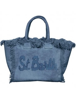 Saint Barth Borsa Vanity Cotton Canvas Patch Denim - vani003 06589h - Semenzato Abbigliamento