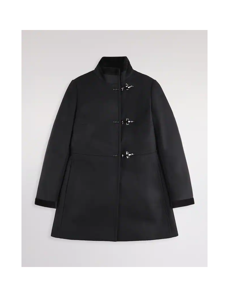 Fay Virginia Coat In Panno Di Lana Nero - NAW50514000SGLB999 - Semenzato Abbigliamento
