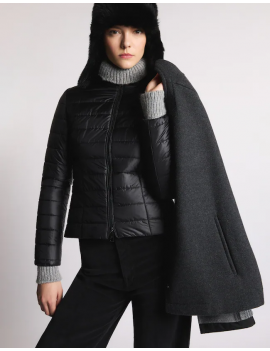 Fay Mantella 3 in 1 Double-face In Lana Cardata Grigio - NAW16513270XMLB801 - Semenzato Abbigliamento