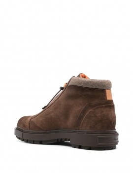 Santoni Stivaletto In Suede Marrone - MGSM18972OCNBG - Semenzato Abbigliamento