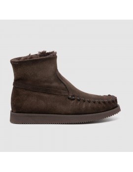 alexander-hotto-tronchetto-in-pelle-scamosciata-marrone-scuro - 68650T - Semenzato Abbigliamento