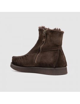 alexander-hotto-tronchetto-in-pelle-scamosciata-marrone-scuro - 68650T - Semenzato Abbigliamento