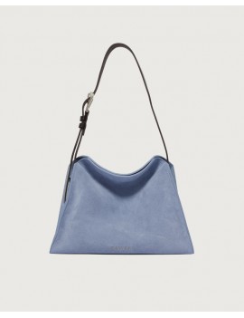 orciani-borsa-trinity-peach-small-a-spalla-in-suede-e-cuoio-cielo - B02230 - Semenzato Abbigliamento