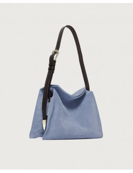 orciani-borsa-trinity-peach-small-a-spalla-in-suede-e-cuoio-cielo - B02230 - Semenzato Abbigliamento