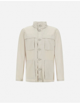Herno Field Jacket In Ultralight Crease Naturale - FI000142U12494Z2605 - Semenzato Abbigliamento