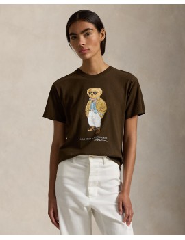 Polo Ralph Lauren Maglietta Bear Jersey Marrone -  100058319 - Semenzato Abbigliamento