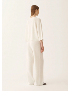 Fabiana Filippi Cappa Cotone Lino Con Paillettes Bianco - MAD266F349D27300000142 - Semenzato Abbigliamento