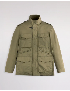 Fay Field Jacket In Cotton Poplin Verde - NAM1952018LZD1V408 - Semenzato Abbigliamento