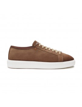 Santoni Sneaker In Suede Marrone - MBCD21571BARTAOLM21 - Semenzato Abbigliamento