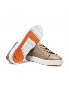 Santoni Sneaker In Pelle Bottalata Beige - MBCD21571BARCMMDE30 - Semenzato Abbigliamento