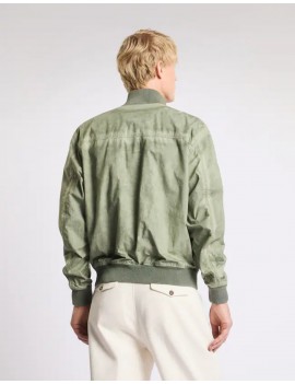 Fay Bomber Archive In Cotone E Nylon Verde - MAM1152081TZB1V408 - Semenzato Abbigliamento