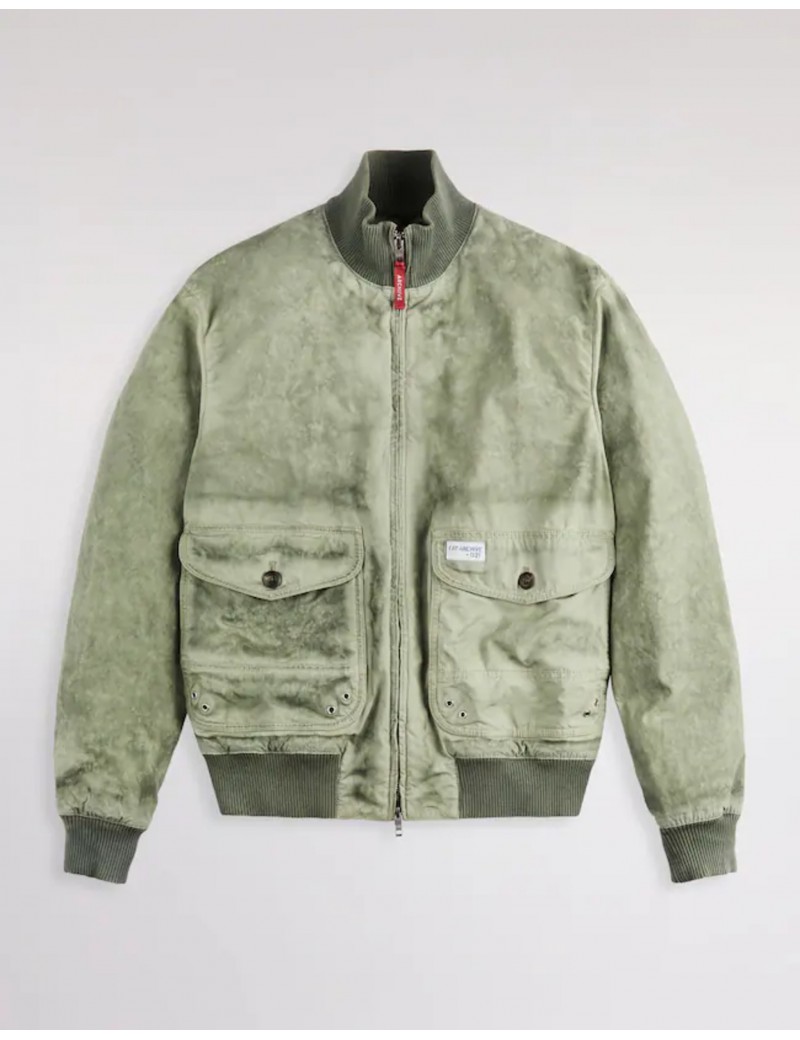Fay Bomber Archive In Cotone E Nylon Verde - MAM1152081TZB1V408 - Semenzato Abbigliamento