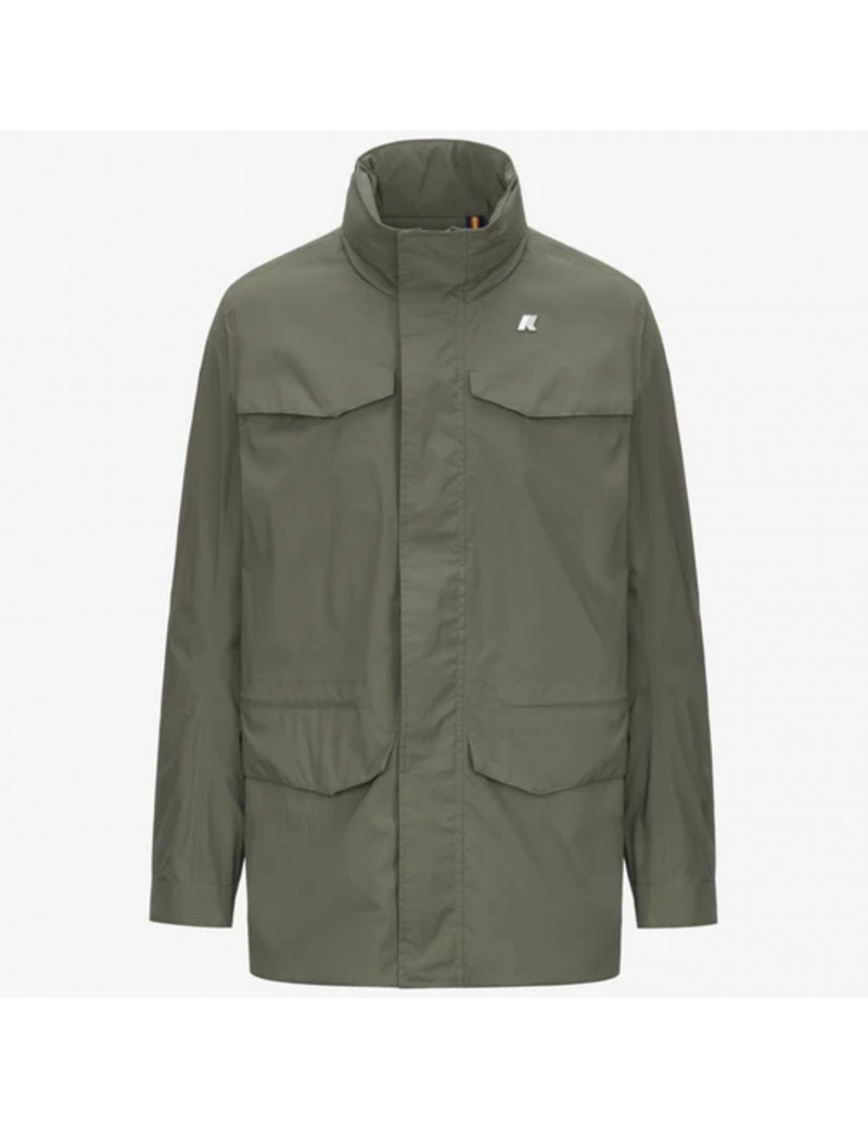 K-Way Manuel Stretch Nylon Jersey Green Lichen - K8135HW - Semenzato Abbigliamento