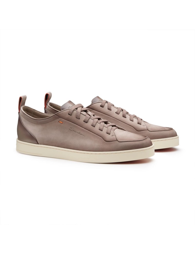 Santoni Sneaker Off-Duty Da Uomo In Nabuk Beige - MBNO22184TIRTFEHE55 - Semenzato Abbigliamento