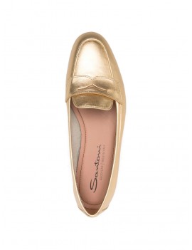 Santoni Mocassino Pelle Oro - WUNY71031SA4SLLXO50 - Semenzato Abbigliamento