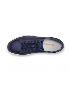 Santoni Sneaker Off-Duty In Nabuk Blu - MBNO22184TIRTFEHU59 - Semenzato Abbigliamento