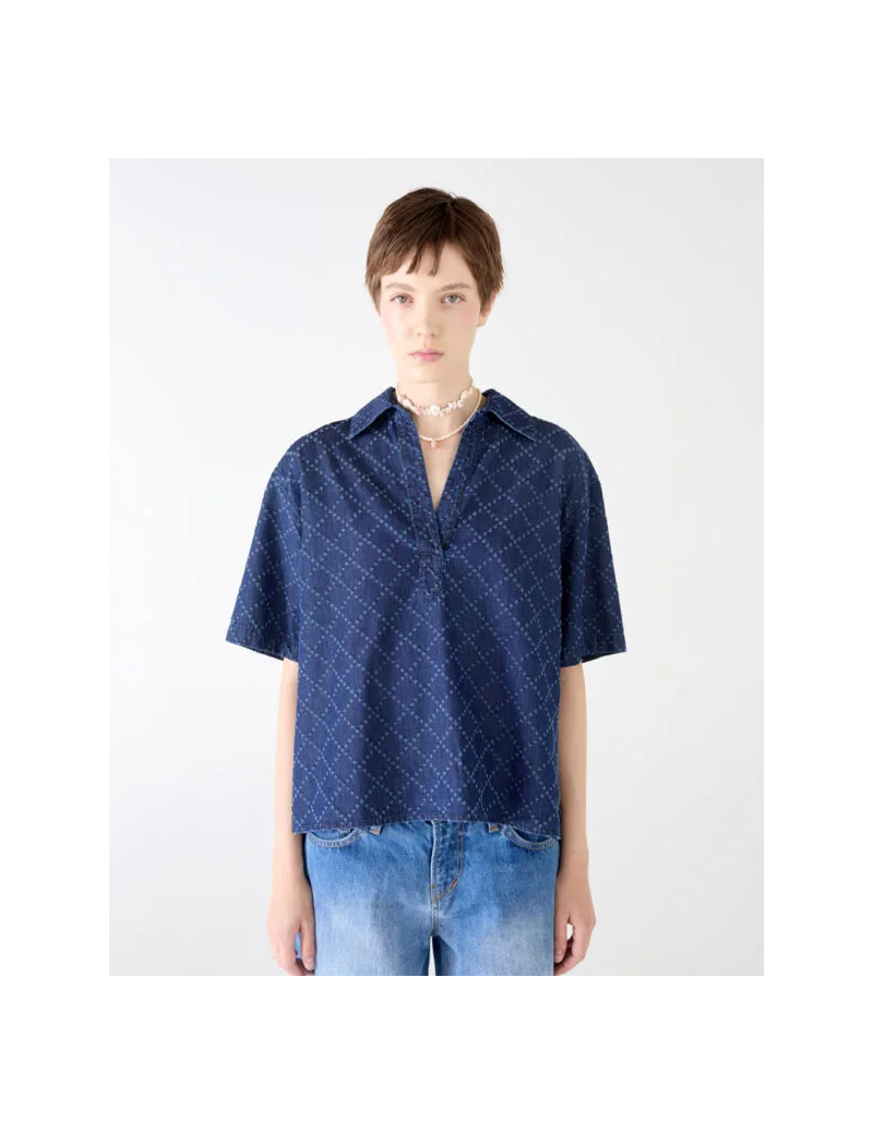 Shaft Camicia Polo Regular Chambray Matelassé - polo chambrai - Semenzato Abbigliamento
