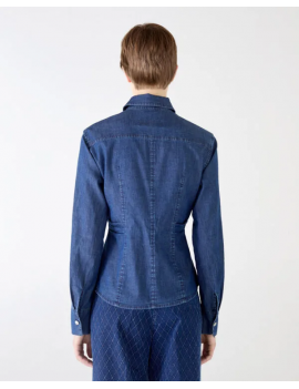 Shaft Camicia Graff Slim Chambray Stretch - graff slim - Semenzato Abbigliamento
