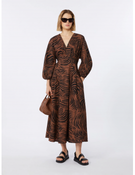 Max Mara Studio Abito Popeline Di Cotone Moro Nero -  MSTASTICE - Semenzato Abbigliamento