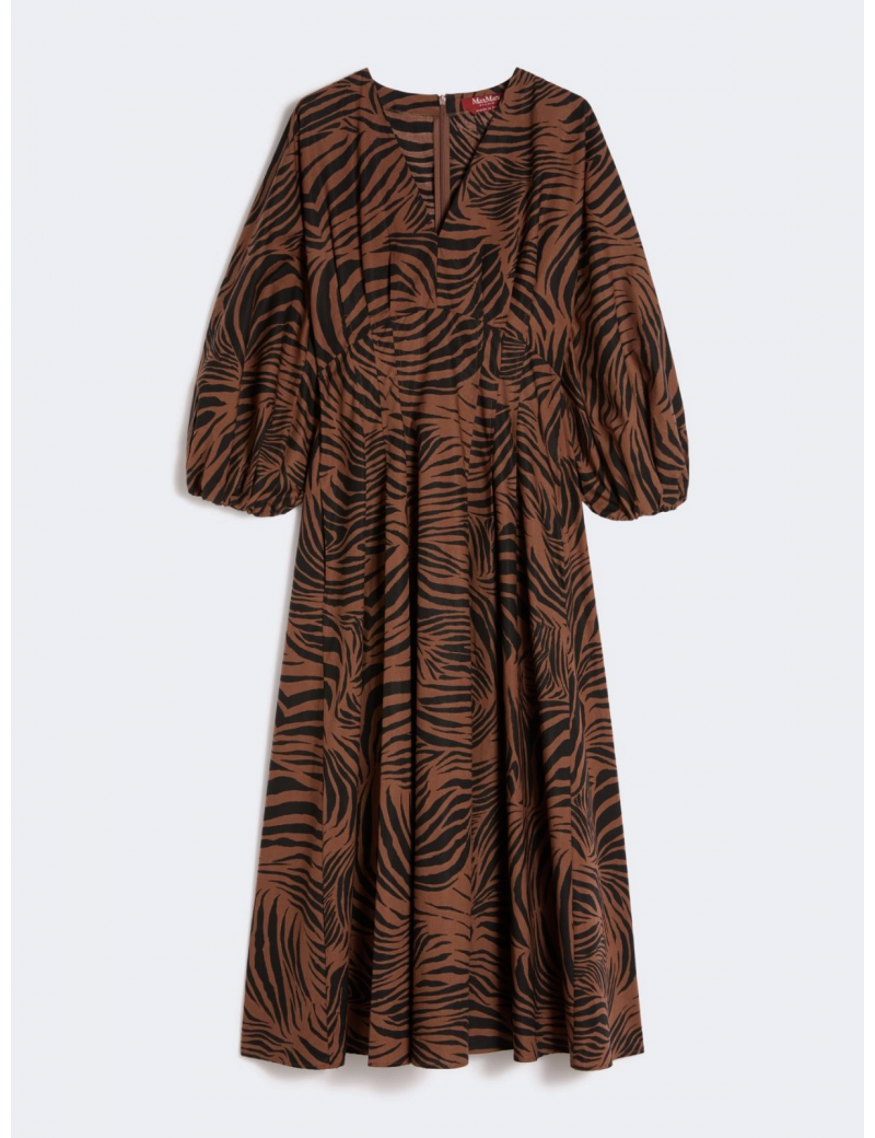 Max Mara Studio Abito Popeline Di Cotone Moro Nero -  MSTASTICE - Semenzato Abbigliamento