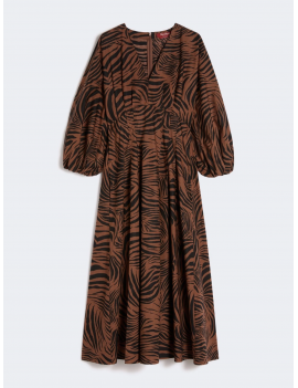 Max Mara Studio Abito Popeline Di Cotone Moro Nero -  MSTASTICE - Semenzato Abbigliamento