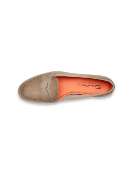 Santoni Mocassino Carla Suede Beige -WUNY71031SA4SAEAE50 - Semenzato Abbigliamento