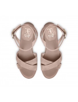 Fabi Shoes Sandalo In Camoscio Warm Taupe - FD9271B00STTTPE081 - Semenzato Abbigliamento