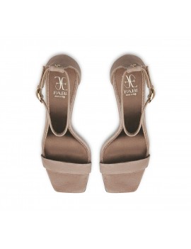 Fabi Shoes Sandalo Serpente Suede Warm Taupe - FD8455Y00LRRASI705 - Semenzato Abbigliamento