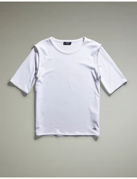 Fay T-shirt Impuntura Bianco - NPWB3466560QQAB001 - Semenzato Abbigliamento